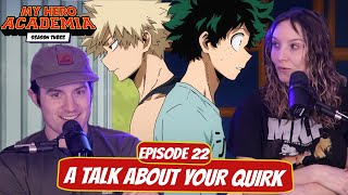 DEKU BAKUGO SHOWDOWN  My Hero Academia Season 3 Wife Reaction  Ep 22 quotA Talk About Your Quirk” [upl. by Erdei]