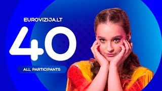 Eurovision 2024 EurovizijaLT 2024 Lithuania  All 40 Participants [upl. by Islaen]