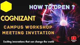 cognizantgenc cognizantfte Cognizant sending Campus workshop meeting link  How to open Onboard [upl. by Conley]