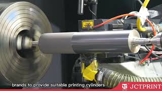 JCTPRINT flexo ceramic anilox roller laser engraving [upl. by Huber414]