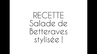 Recette  Salade de betteraves rouges  Facile et Délicieuse [upl. by Pallua434]