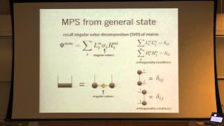 Garnet Chan quotMatrix product states DMRG and tensor networksquot Part 1 of 2 [upl. by Gwendolyn]