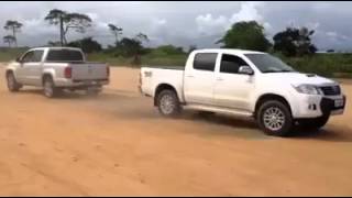 TOYOTA HILUX vs VOLKSWAGEN AMAROK [upl. by Friday]