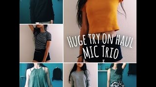 Summer TryOn Haul☀️ 2016  Forever 21 HampM Hollister  MIC Trio [upl. by Nitsew]