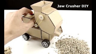 How to make Jaw Rock Crusher from Cardboard [upl. by Yssim939]