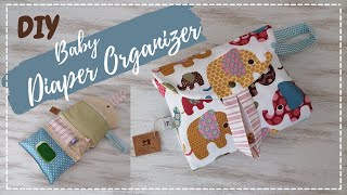 Baby Diaper Organizer  Useful Stacker  DIY SEWING TUTORIAL [upl. by Nirhtak90]