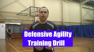 Basketball Defense 🏀 Basic Footwork Agility Drill [upl. by Olodort]