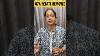 87A rebate not available on income tax portal caanitaagrawal incometax ytshort shortfeed itr [upl. by Lynd]