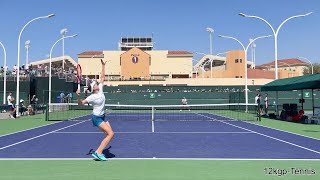 Elena Rybakina amp Zheng Qinweng  2024 IW Practice [upl. by Maillij247]