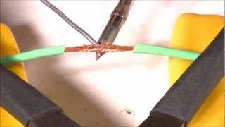 How To Solder  IntroJoining Stranded Wires  Part 1 [upl. by Odlavso367]