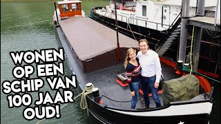 Modern Tiny House op Historisch Schip  Tiny House Tour 3 [upl. by Laeno]