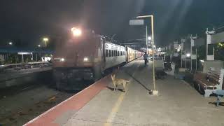 22157 Chennai Egmore Super Fast Mail Arrives and Departs from Perambur Railway Station [upl. by Ahsienel]