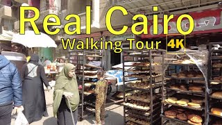 Real Cairo Egypt Walking Tour 4K ASMR [upl. by Meurer562]