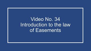 ProfDale Property Video 34  Introduction to Easements [upl. by Sirehc]