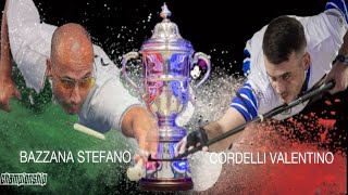 CORDELLI VALENTINO VS BAZZANA STEFANO Finale Campionato Italiano 2019 BILLIARD TV [upl. by Anibor]