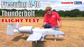 Freewing A10 THUNDERBOLT II Super Scale Twin 80mm EDF Jet PNP ESSENTIAL RC FLIGHT TEST Motion RC [upl. by Llertnod272]