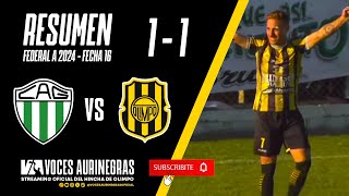 RESUMEN GERMINAL 1  1 OLIMPO  DECIMOSEXTA FECHA  FEDERAL 2024 [upl. by Atilef]