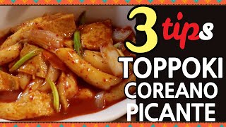 Receta tteokbokki en español  Comida coreana toppoki [upl. by Margy487]