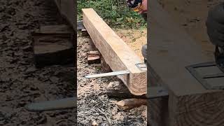 making boards using a battery chainsaw Greenworks V82 34 kwt [upl. by Ativahs]