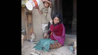 poor family in village building lifestyle hardly ever Cooking best meal for kids by Strong mom [upl. by Haas467]