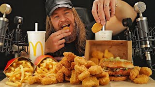 ASMR Eating HUGE McDonalds Feast Crispy Satisfying Triggers [upl. by Awad]