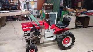 Homemade front end loader for garden tractor [upl. by Nnairet]