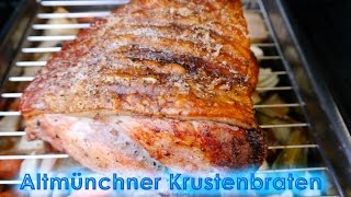 184 Altmünchner Krustenbraten mit Dunkelbiersauce  ein klassischer Schweinsbraten wie von der Oma [upl. by Aerbma]