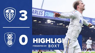 Highlights Leeds United 30 Rotherham United  Summerville double and Bamford goal [upl. by Hitt]