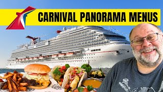 Carnival Panorama Menus amp Food Highlights Included Food amp Specialty Dining [upl. by Metabel]