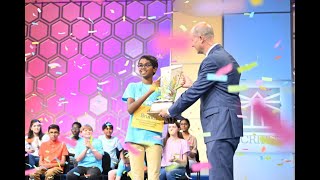 2024 Scripps National Spelling Bee Winning Moment [upl. by Acinet]