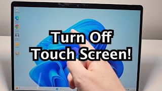 How to Disable Touch Screen on Windows 11 or 10 PC [upl. by Anaiq]