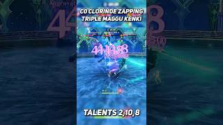 C0 Clorinde Zaps Through Triple Maggu Kenki  Genshin Impact Shorts genshinimpact hoyocreators [upl. by Anaira910]