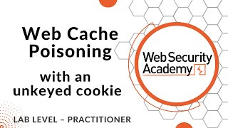 Lab Web cache poisoning with an unkeyed cookie [upl. by Revned]