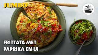 Wat eten we Frittata met paprika en ui [upl. by Beryl237]