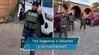 Video de convoy del CJNG se hace viral [upl. by Annaerda]