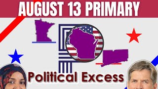 LIVE  August 13th Primary Results  Connecticut Minnesota Vermont Wisconsin [upl. by Kalil]