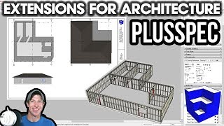 SketchUp Extensions FOR ARCHITECTURE  PlusSpec  Smart Drawings in SketchUp [upl. by Radferd]