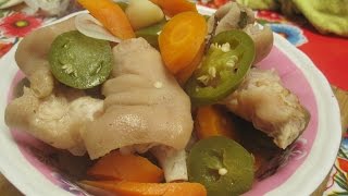 ¡Imperdible Receta Fácil de Patitas de Cerdo en Escabeche [upl. by Carrol996]