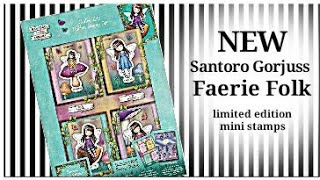 Santoro Gorjuss Faerie Collection Mini Stamps 85 86 87 amp 88 [upl. by Euqinehs]