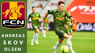 Andreas Skov OLSEN◾RW ◾ GOALSASSISTSDRIBBLES ◾ 2019◾ FC Nordsjaelland  Superligaen [upl. by Anaujat838]