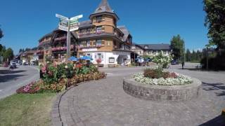 STREET VIEW Hinterzarten im Schwarzwald in GERMANY [upl. by Ayhtnic]