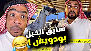 سايق الخيل بودويش 🤣🤣🤣  سنابات مرتضى السلمان [upl. by Onabru]