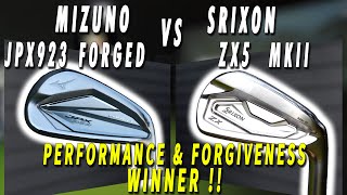 Mizuno JPX923 Forged vs Srixon ZX5 MKII Performance and Forgiveness [upl. by Holey]