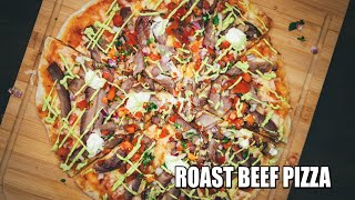 HOW TO MAKE Roast beef PIZZA  Arditos Kitchen [upl. by Leanahtan652]