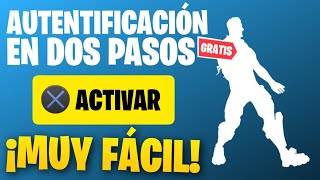 ⏩COMO ACTIVAR LA AUTENTIFICACIÓN✅ en DOS PASOS CONSOLA PS4 XBOX SWITCH⏪  ACTIVAR 2AF FORTNITE [upl. by Paschasia]