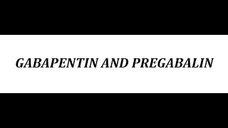 STAHLS  CH 8  MOOD STABILIZERS  Pt 10  GABAPENTIN amp PREGABALIN  psychiatrypsychopharmacology [upl. by Reinhold607]