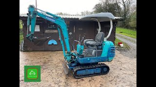 KUBOTA K013 MINI DIGGER 13 TON ALL WORKS NOW SOLD BY wwwcatlowdycarriagescom [upl. by Torin619]