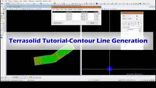 Terrasolid Tutorial  Contour Line Generation [upl. by Siravat960]