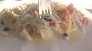 Crab and Caper Capellini with Dill Pollen Recipe [upl. by Naujal]