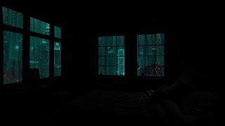 Soothing Rain Drizzle  Dark Screen Rain ASMR for Instant Sleep and Calm Mind [upl. by Etteoj380]